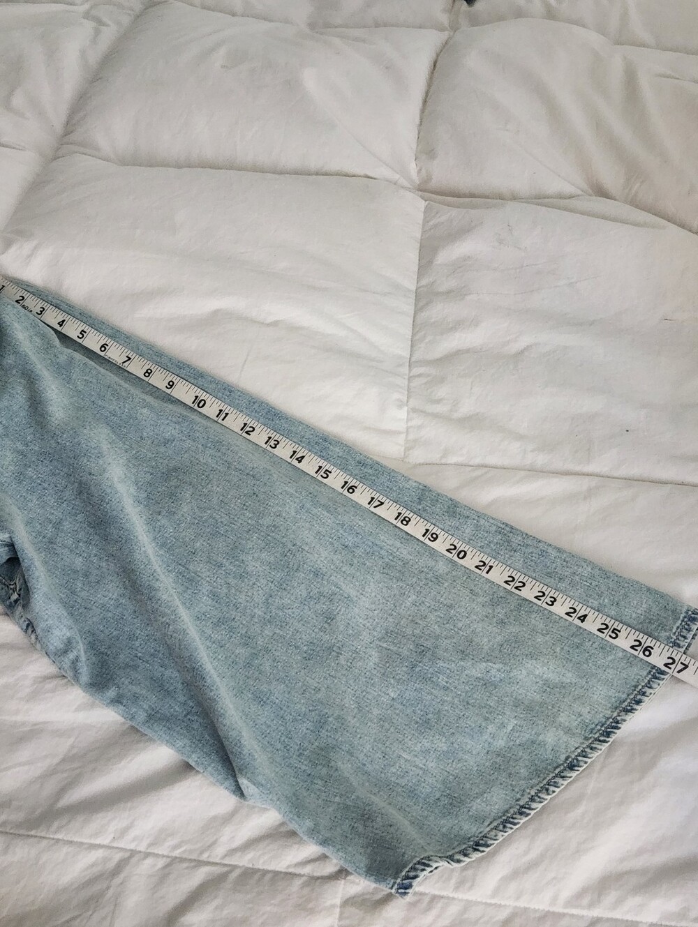 Frame Aries Denim Blouse Top Size Med Blue Cotton Linen Bell Sleeve - Picture 10 of 10
